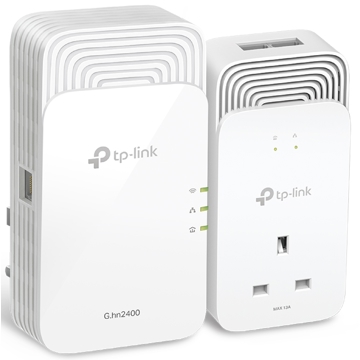 Wi-Fi სიგნალის გამაძლიერებელი Tp-Link PGW2440 KIT, Wi-Fi Range Extender, White