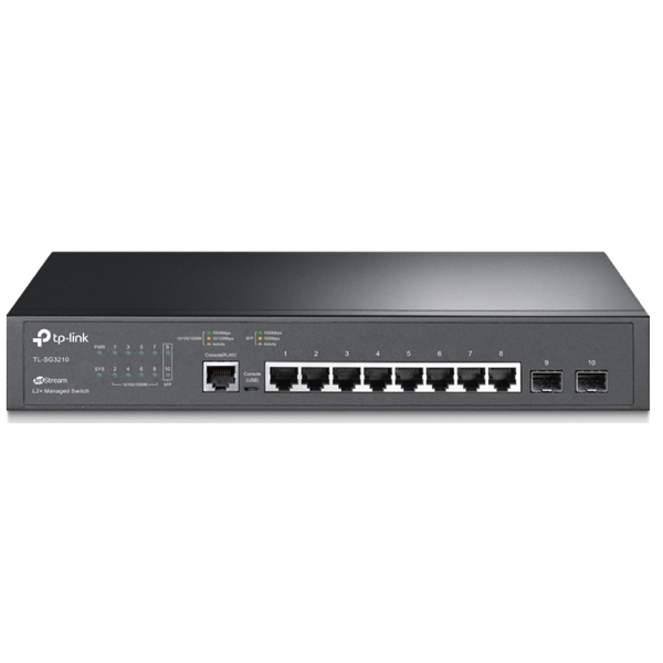 სვიჩი TP-Link TL-SG3210, 8-Port Gigabit, Switch, Black