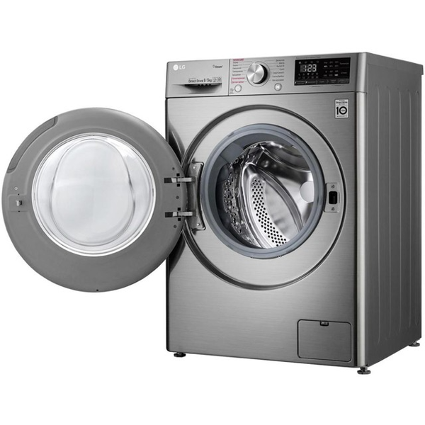 სარეცხი მანქანა LG F4V5VYL2P.APTPMER, 9KG, A, 1400Rpm, 74Dba, Washing Machine, Silver