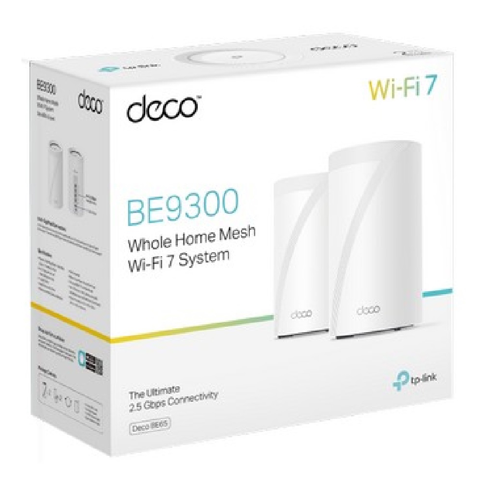 TP-Link Deco BE65(2-pack), 5760Mbps, Mesh System, White