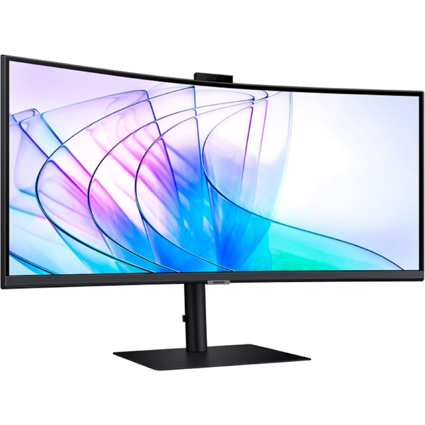 მონიტორი Samsung LS34C650VAIXCI ViewFinity S6 Ultra, 34", Curved Monitor, UWQHD, VA, HDMI, USB-C, LAN, DP, Black