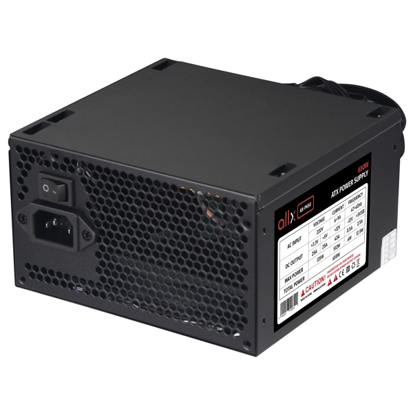 ALLX AX-P650, 650W, Power Supply, Black