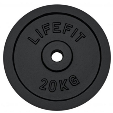 შტანგის ბლინი LifeFit F-KOT30-20, 20Kg, Black