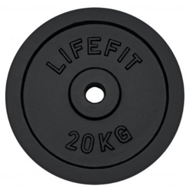 შტანგის ბლინი LifeFit F-KOT30-20, 20Kg, Black