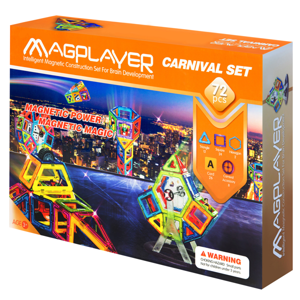 მაგნიტური კონსტრუქცია MagPlayer MPA-72, Constructor Magnetic