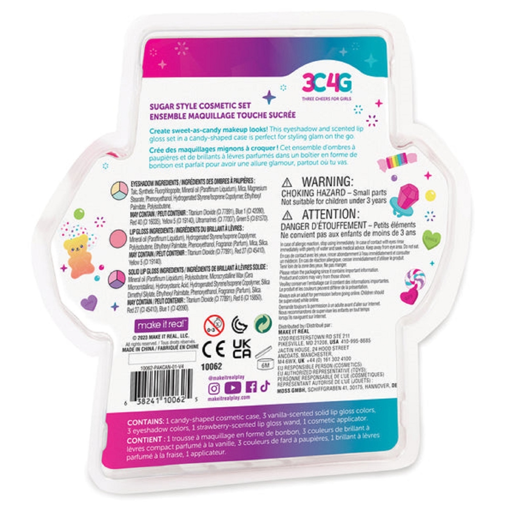 Make It Real 10062MR 3C4G, Sugar Style Cosmetic Set