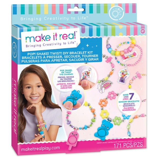 Make It Real 1328MR, Pop! Shake! Twist! DIY Bracelet Kit