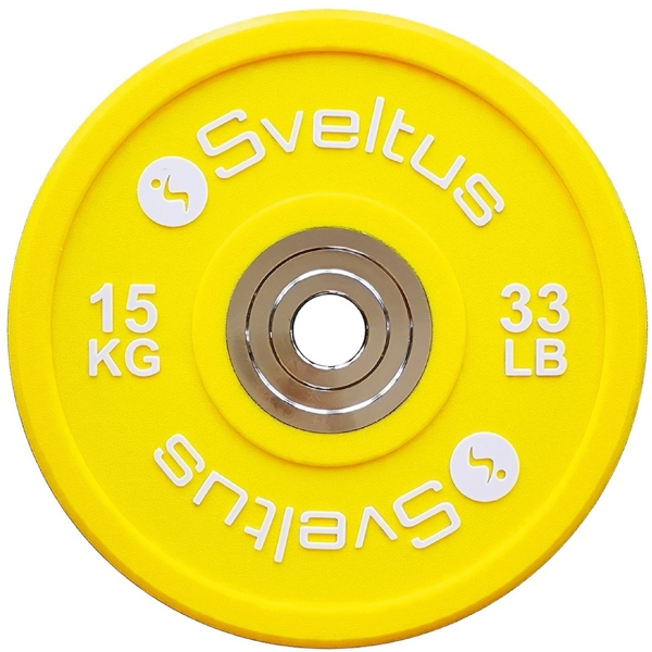 ოლიმპიური დისკი Sveltus 1637, 15Kg, Yellow