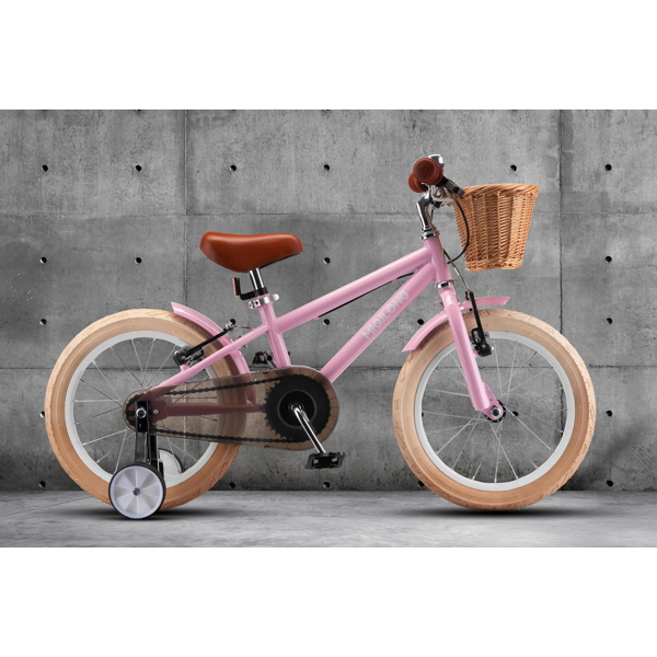 Miqilong ATW-RM12-PINK, 12", Children's Bicycle, Pink