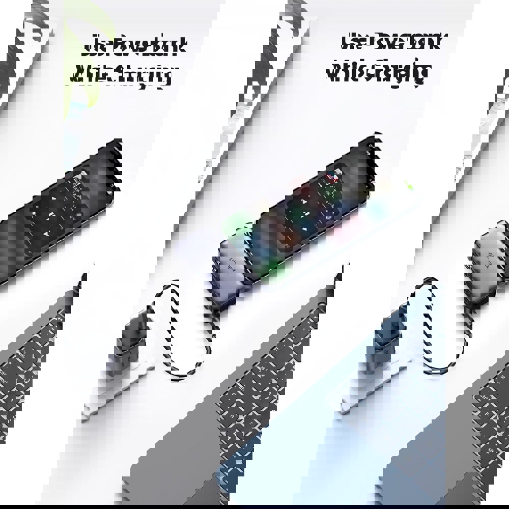 პორტატული დამტენი UGREEN PB503 (35338), 5000mAh 22.5W, Type-C, Built-In Type-C Power Bank, Grey