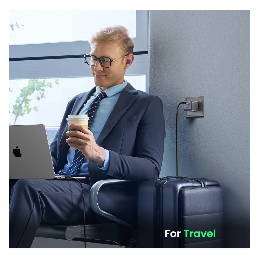 მობილურის დამტენი UGREEN X553 (35042) Nexode Air, 65W, USB, Type-C, Grey