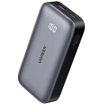 UGREEN PB502 (25185) Nexode, 10000mAh, Type-C, USB, Power Bank, Grey