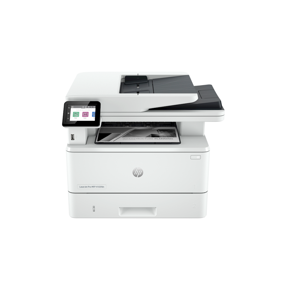 2Z628A LaserJet Pro 4103fdn, MFP, A4, USB, Ethernet, White 