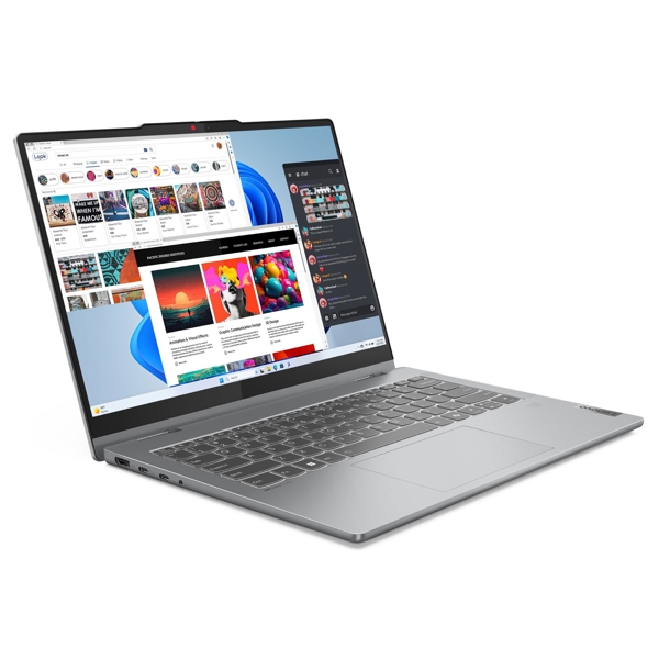 Lenovo 83DR005DRK IdeaPad 5 2in1, 14", Ryzen 5-8645HS, 16GB, 512GB SSD, Integrated, Luna Grey