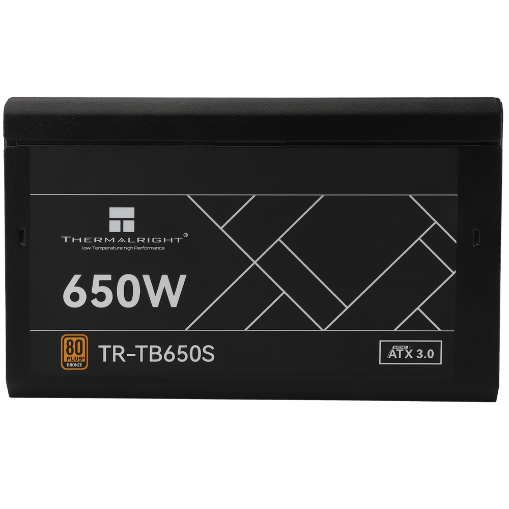 Thermalright TR-TB650S, 650W, 80 Plus Bronze, Power Supply, Black