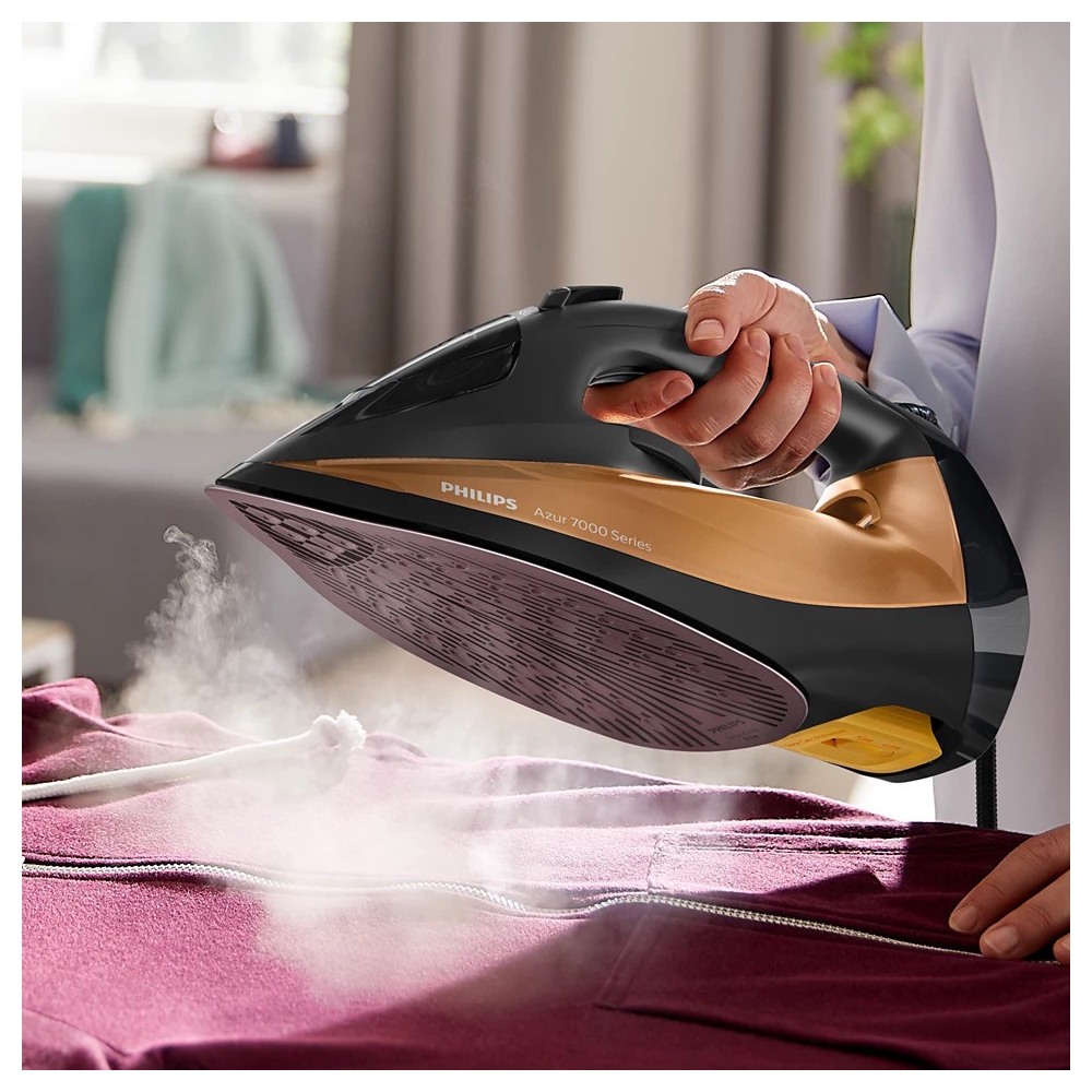 Philips DST7040/80, 2800W, 0.3L, Steam Iron, Black/Golden