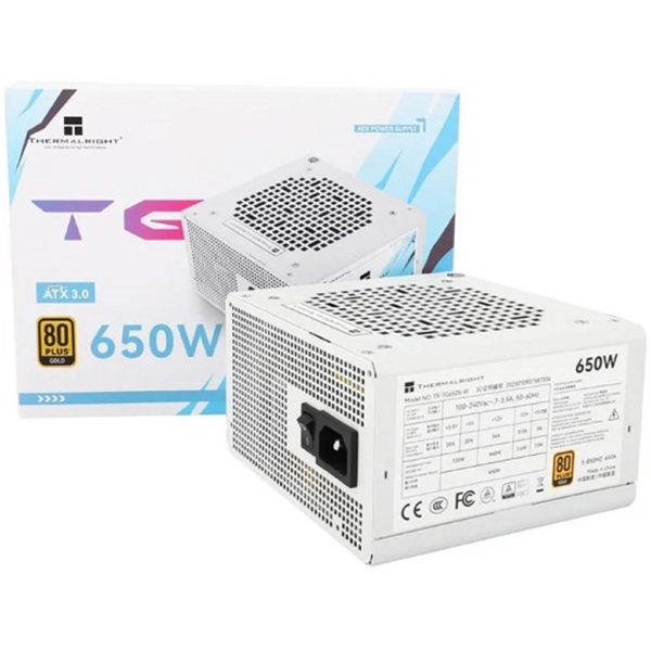 Thermalright TR-TG650S-W, 650W, 80 Plus Gold, Power Supply, White