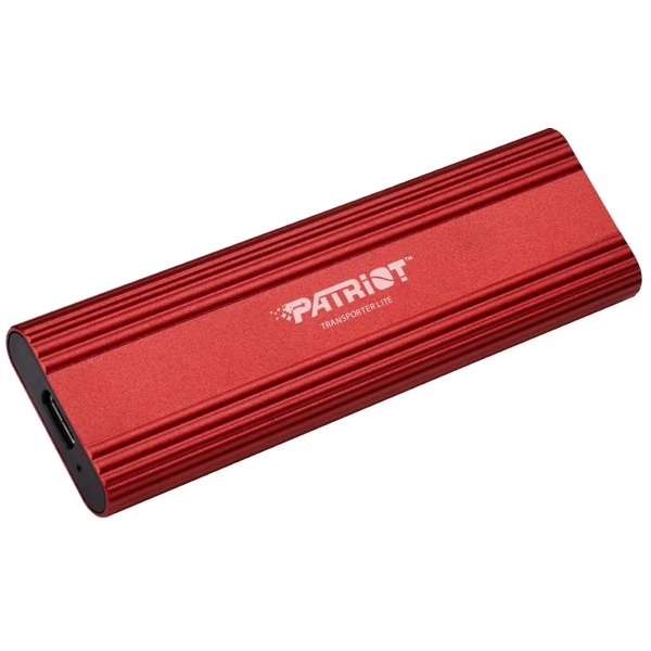 გარე მყარი დისკი Patriot PTPL1TBPEC Transporter Lite, 1TB, External SSD, 2.5", USB-C, Red