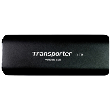 გარე მყარი დისკი Patriot PTP1TBPEC Transporter, 1TB, External SSD, 2.5", USB-C, Black