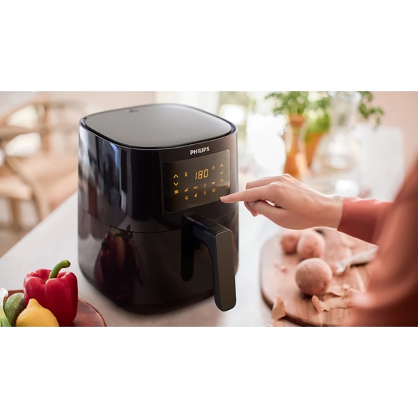 Philips HD9252/90, 1400W, 4.1L, Air Fryer, Black