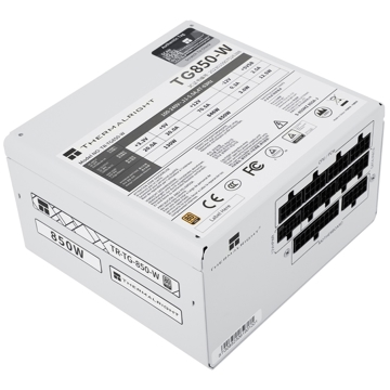 კვების ბლოკი Thermalright TR-TG850-W, 850W, 80 Plus, Power Supply, White