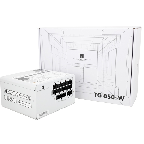 TR-TG850-W, 850W, 80 Plus, Power Supply, White