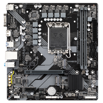 Gigabyte B760M H, LGA 1700, DDR4, DIMM, 64GB