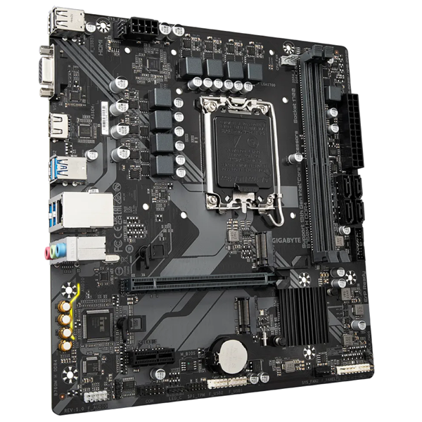 Gigabyte B760M H, LGA 1700, DDR4, DIMM, 64GB