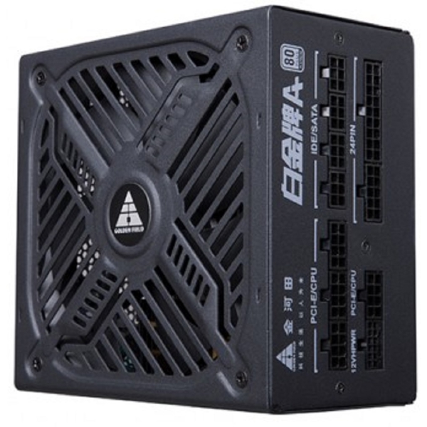 კვების ბლოკი Golden Field ATX-1250W, 1250W, 80 Plus, Power Supply, Black