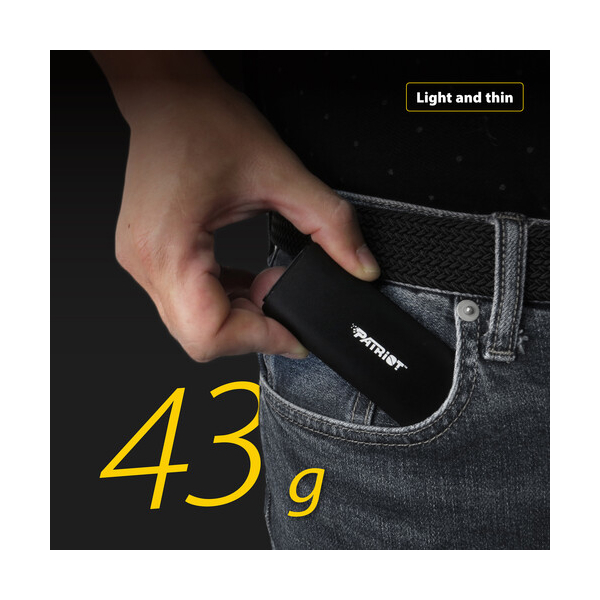 გარე მყარი დისკი Patriot PTP2TBPEC Transporter, 2TB, External SSD, 2.5", USB-C, Black