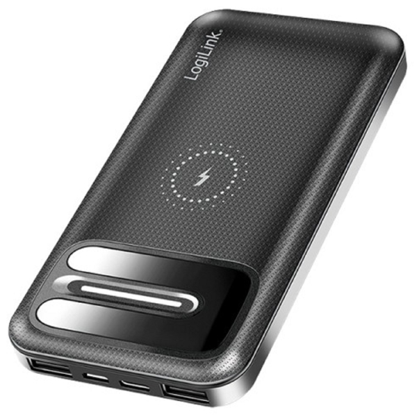 Logilink PA0305, 8000mAh, USB, Wireless, Power Bank, Black