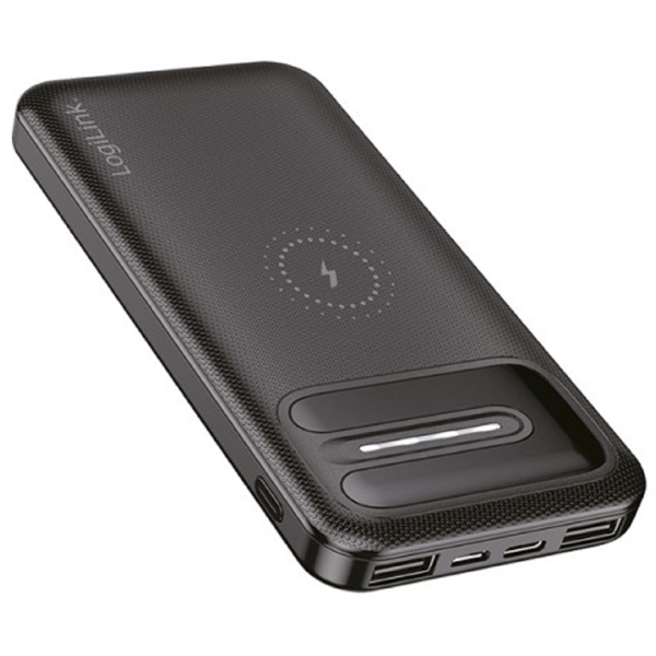 Logilink PA0305, 8000mAh, USB, Wireless, Power Bank, Black