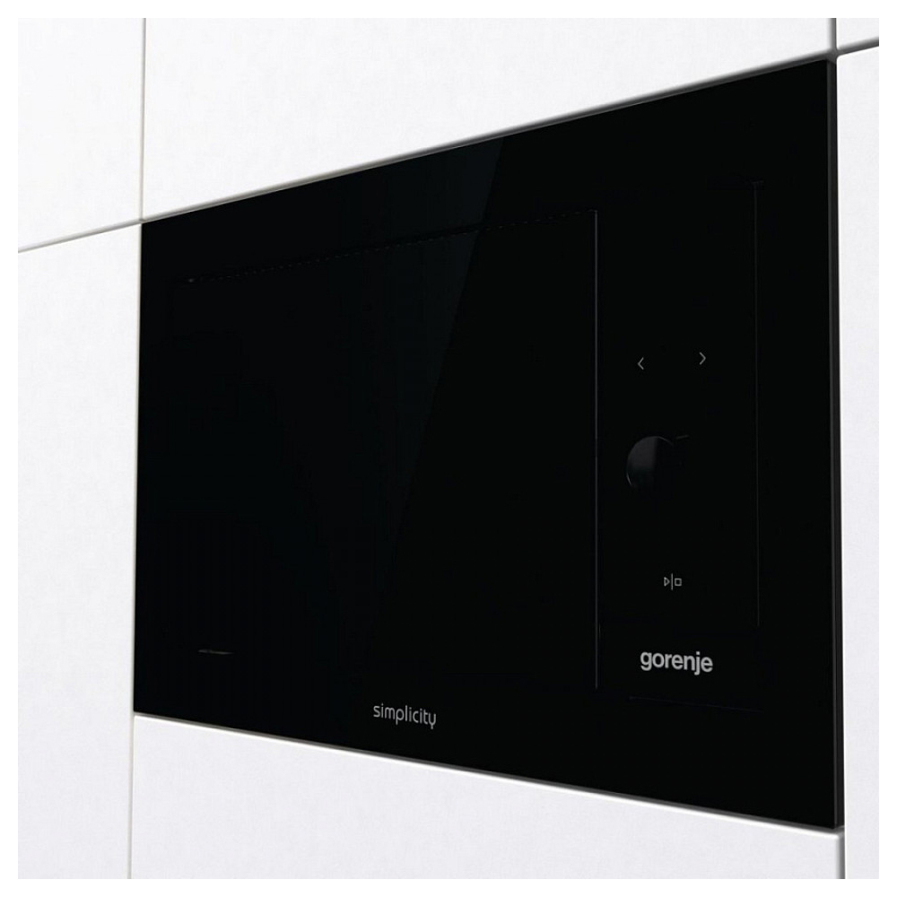 Gorenje BM235G1SYB, 1400W, 23L, Built-in Microwave Oven, Black