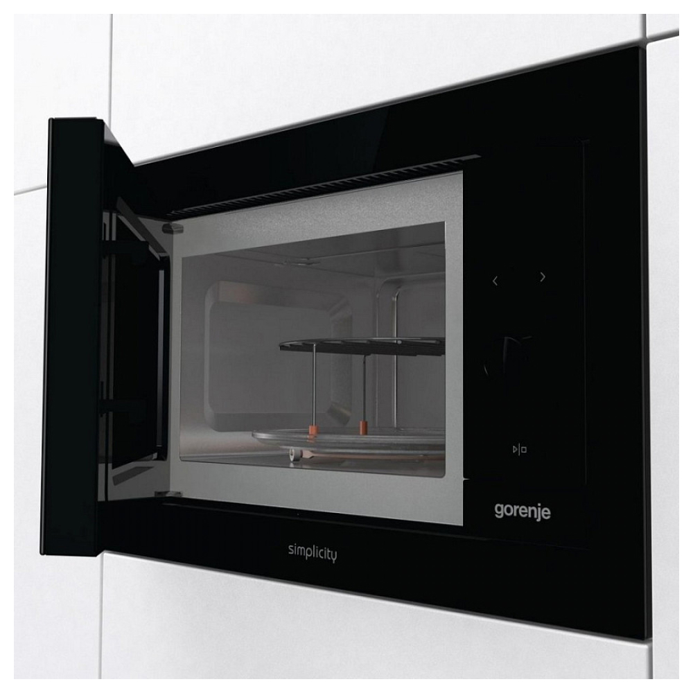 ჩასაშენებელი მიკროტალღური ღუმელი Gorenje BM235G1SYB, 1400W, 23L, Built-in Microwave Oven, Black