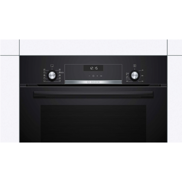 Bosch HBJ558YB3Q, 66L, Built-In, Black