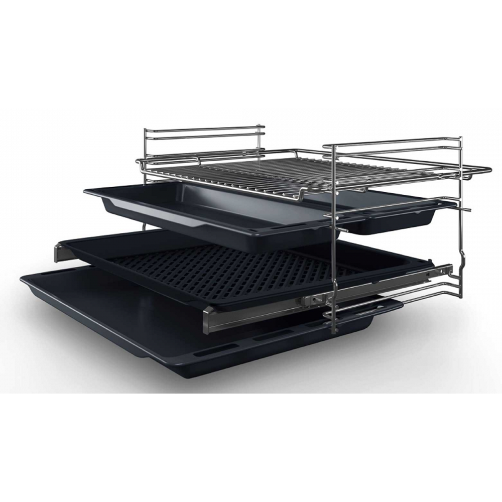 ჩასაშენებელი ელექტრო ღუმელი Bosch HBJ558YB3Q, 66L, Built-In, Black