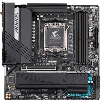 Gigabyte B650M AORUS ELITE AX, AM5, DDR5, DIMM, 256GB