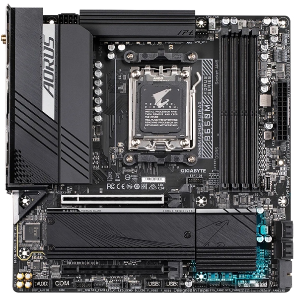 Gigabyte B650M AORUS ELITE AX, AM5, DDR5, DIMM, 256GB