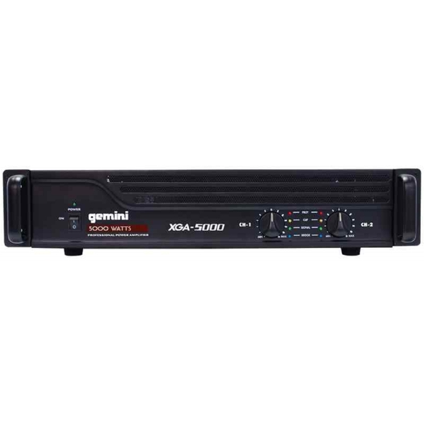 ხმის გამაძლიერებელი Gemini XGA-5000 E, XLR, 1/4″, RCA, Power Amplifier, Black