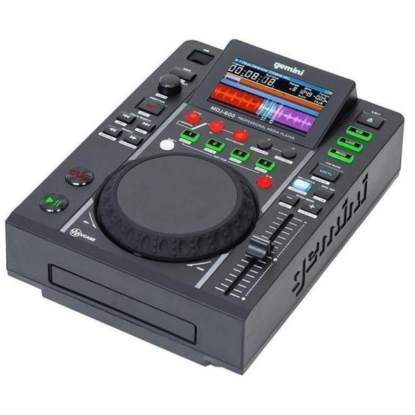 Gemini MDJ-600 E, VCASE Controller Media Player, Black