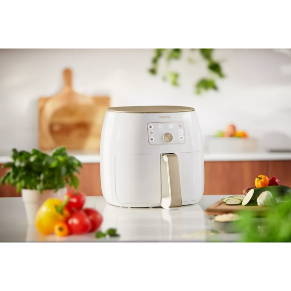 Philips HD9870/20, 2225W, 7.3L, Air Fryer, White