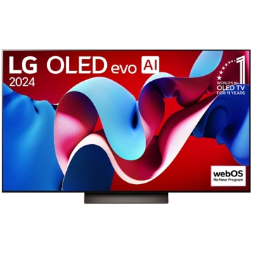 ტელევიზორი LG OLED55C4RLA.AMCN, 55", 4K UHD, Smart TV, USB, HDMI, LAN, BT, WIFI, Black