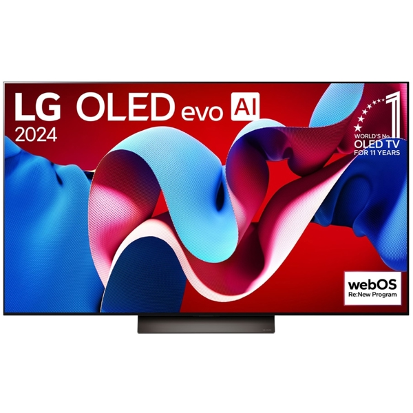 LG OLED55C4RLA.AMCN, 55", 4K UHD, Smart TV, USB, HDMI, LAN, BT, WIFI, Black