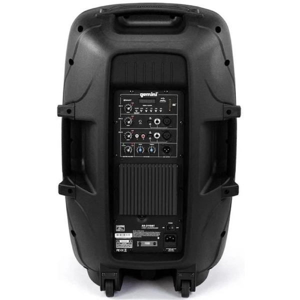 დინამიკი Gemini AS-2115BT E 15", 2000W, Bluetooth, XLR, RCA, Speaker, Black