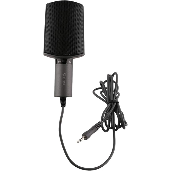 Yenkee YMC 1020GY, 3.5mm, Desktop Microphone, Black