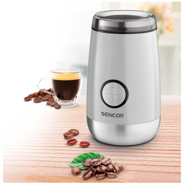 Sencor SCG 2052WH, 150W, Electric Coffee Grinder, Silver