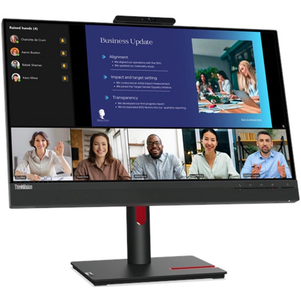 Lenovo 63D8MAT3EU ThinkVision T24v-30, 23.8", Monitor, FHD, IPS, HDMI, USB, VGA, DP, Black