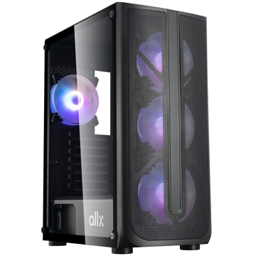 ALLX AX-G2148, Computer Case, E-ATX, ATX, MATX, USB 3.0x1, USB 1.0x2, AUDIO, Black