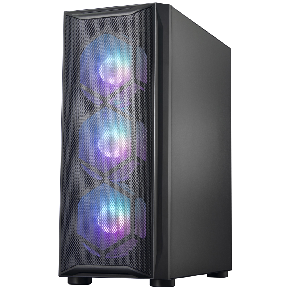 ქეისი ALLX AX-G1944, Computer Case, ATX, MATX, USB 3.0x1, USB 1.0x2, AUDIO, Black