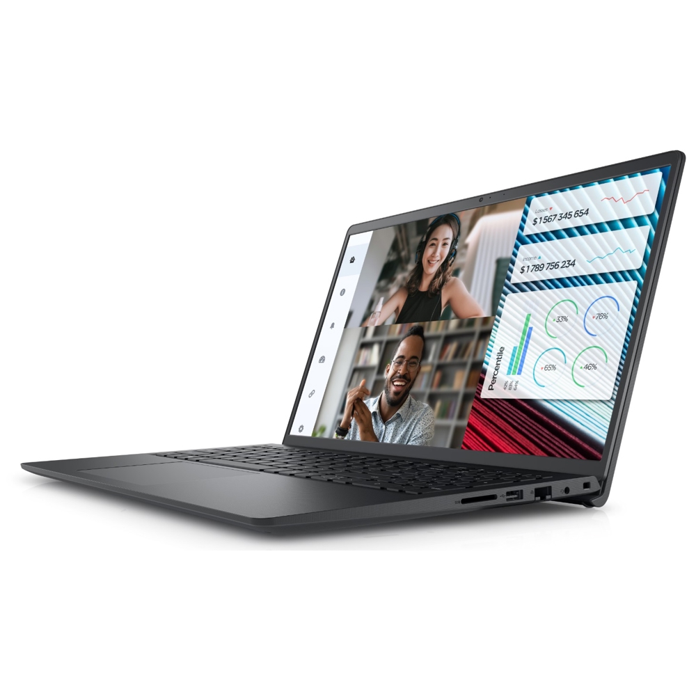 Dell Vostro 3520, 15.6", i3-1215U, 8GB, 512GB SSD, Integrated, W11P, Carbon Black